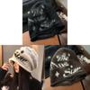 Wool Blend Knit Hat With Letter Print For Winter Warmth And Casual Style