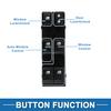 1 AUTO Power Window Switch No.83071SG040 16+3pin Front Left Driver Side Window Control Switch for Subaru Forester 2013-2015 Black