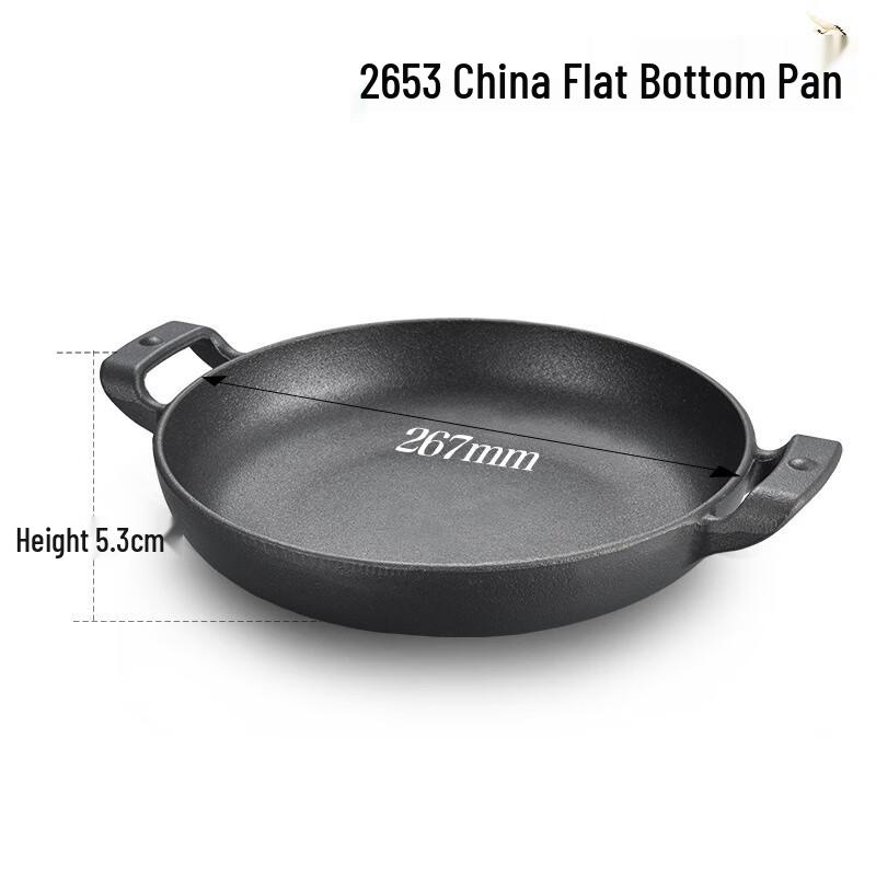 Коммерческая чугунная плоская сковорода-гриль и сковорода для стир-фрая