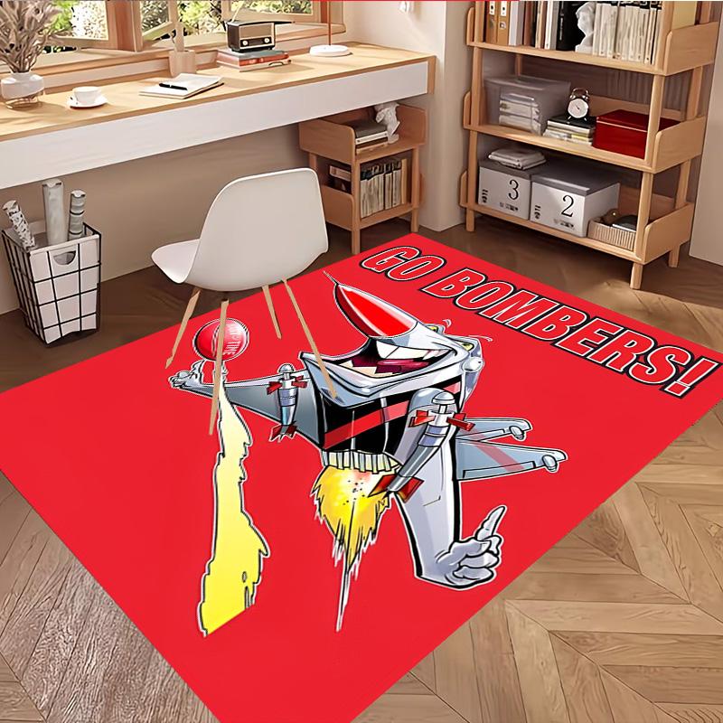 Essendon Football Print Rug, Washable Floor Carpet, For Entryway Dorm Laundry Room Office Study, Home Decor Birthday Christmas Gift