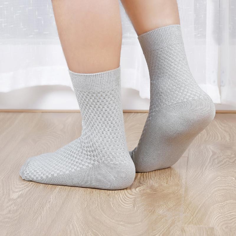 10 Pairs High Quality Bamboo Fiber Men's Socks Business Breathable Deodorant Compression Socks Men Long Big Size EUR 38-46