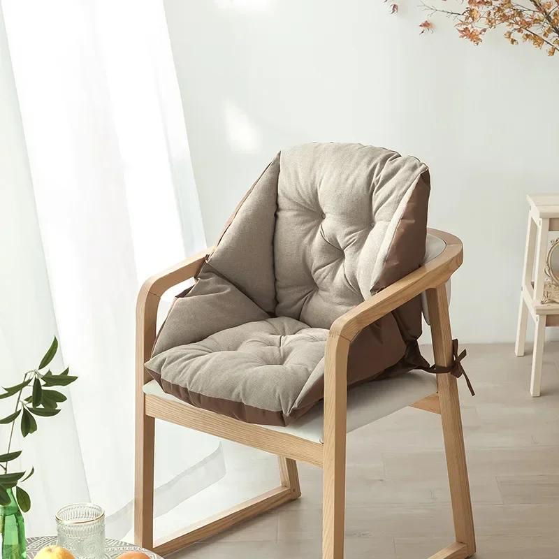 1PC Cushion Office Chair Four Seasons Universal Cushion Backrest One Piece Thickened Winter Chair Cushion 40x48/48x52cm
