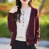 Round-neck Fake Two-piece Knitted Sweater, New Spring and Autumn Collection, Long-sleeved Coat Knitted Sweater