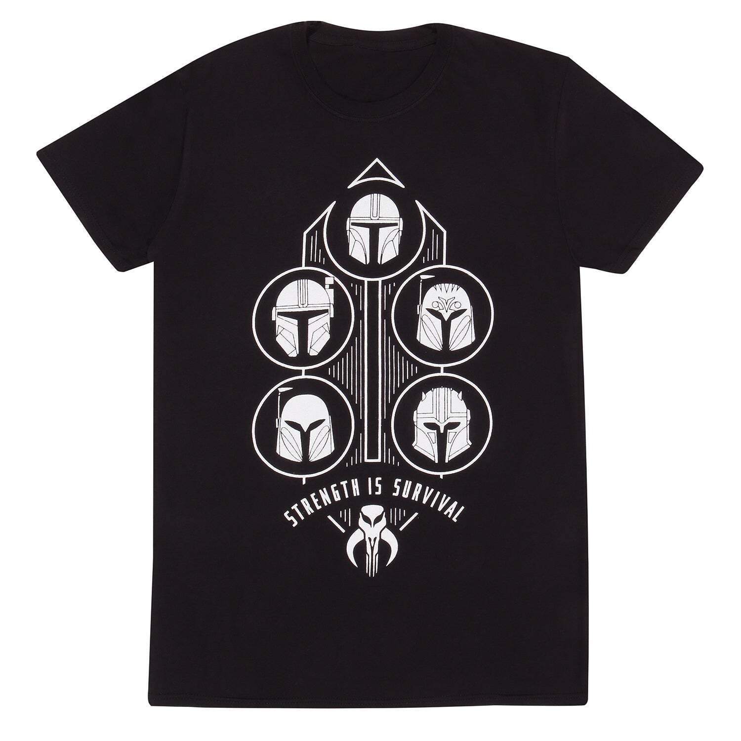 Star Wars The Mandalorian Strength Is Survival T-Shirt M