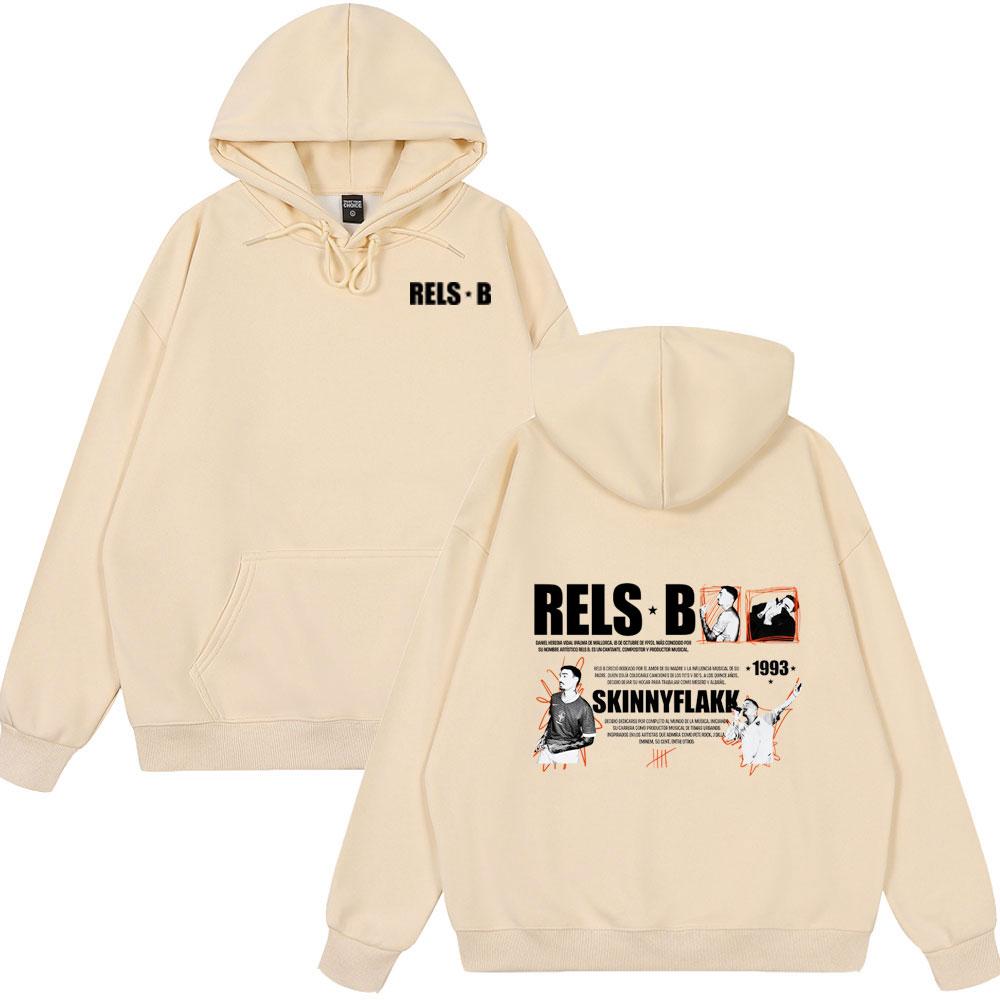 Rapper RELS B Skinny Flakk Album Merch Hoodies Herren Damen Kleidung Langarm Sweatshirts Harajuku Locker Übergröße Stil Oberteile