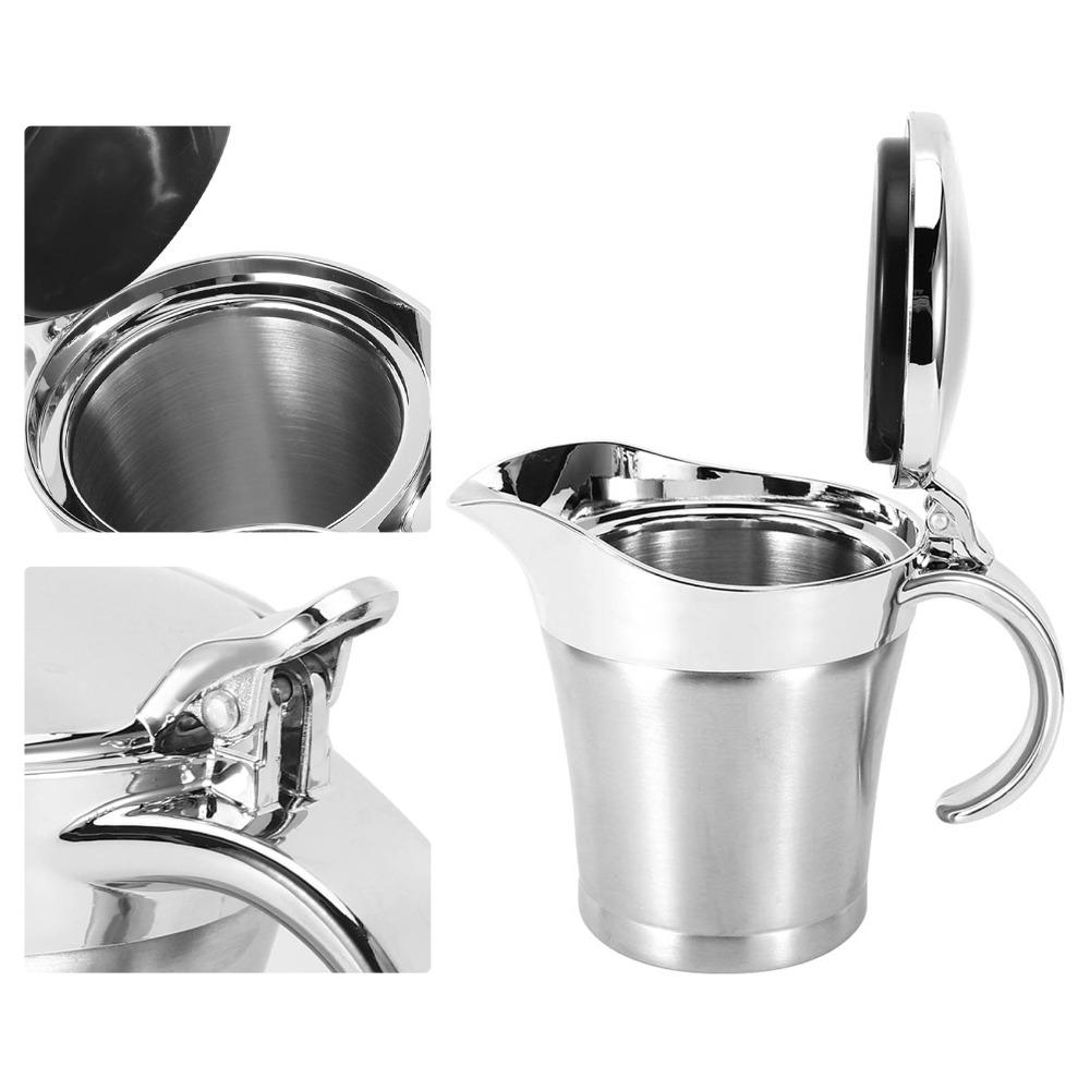 304 Stainless Steel Gravy Boat 750ml Sauce Storage Container Durable Steak Sauce Pot Home Use