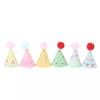 10pc/Set Diy Mini Hat Baking Cake Topper Baking Insert 1:12 Dollhouse Miniature Hat Bear Birthday Cap Hairball Christmas Hat