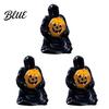 Durable Halloween Figurine 3Pcs Mini Resin Figurines Miniature Pumpkin Ghost Grim Reaper Castle