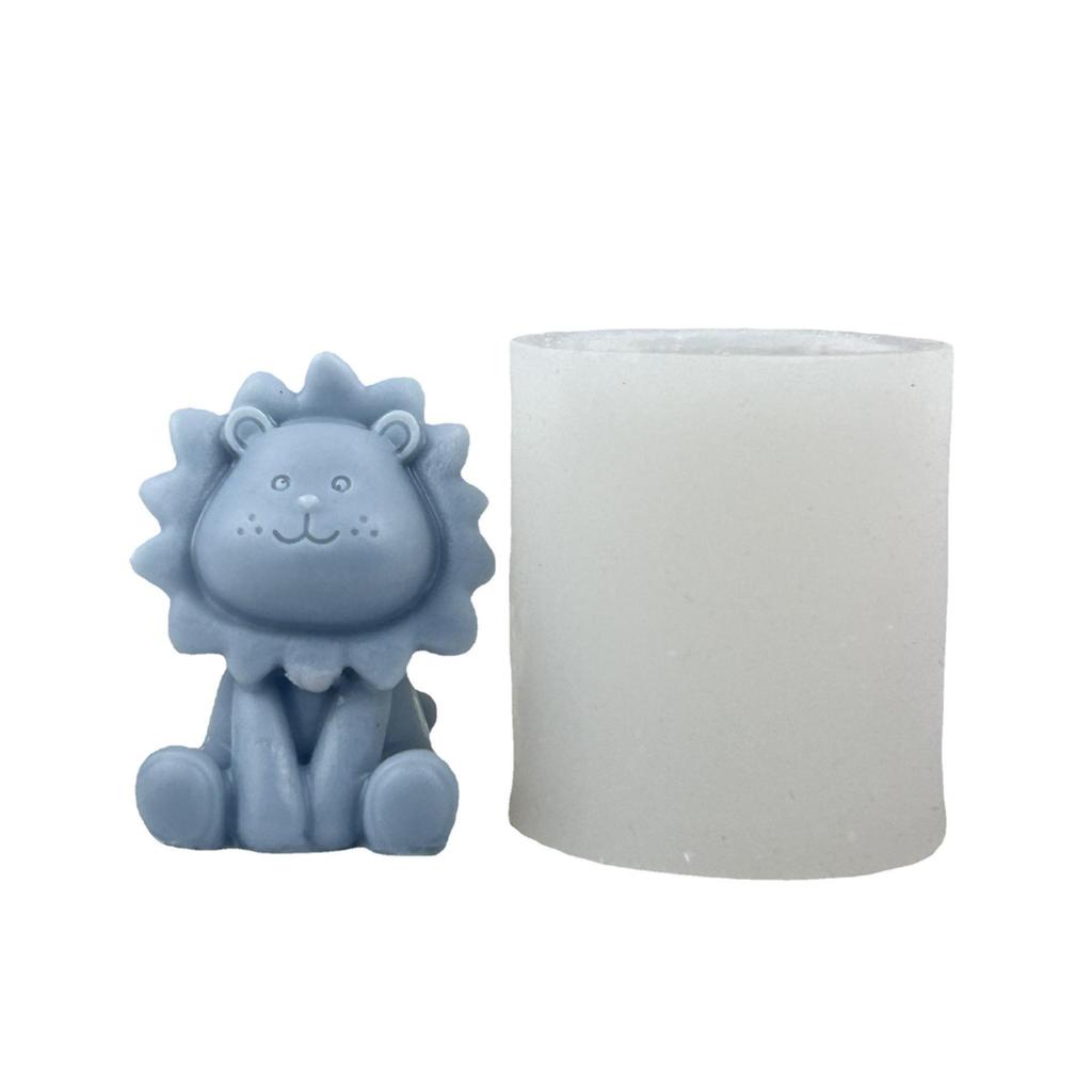 3D Lion Silicone Mold for Handmade DIY Candle, Aromatherapy Plaster, or Diffuser Stone Decoration