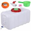 Outdoor Water Tank for Camping 29Gallon/100L Large Tank, Storage Container, Drinking Canister, Plastic Farm Animal Watering Bucket, with Spigot