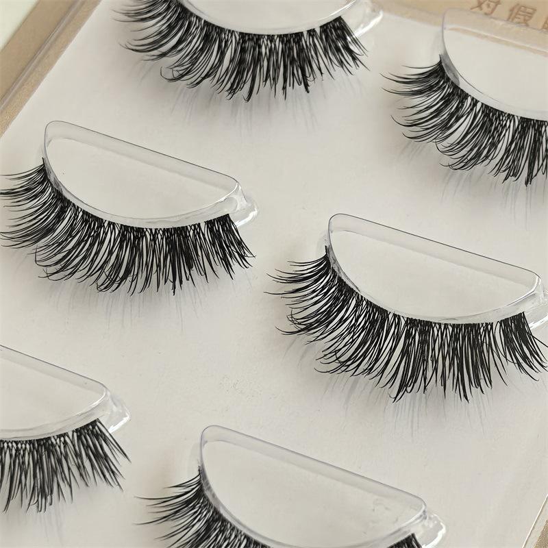 

Eyelash Magic: 3D Fluffy Curled Multilayer Lashes with Fine Transparent Stem