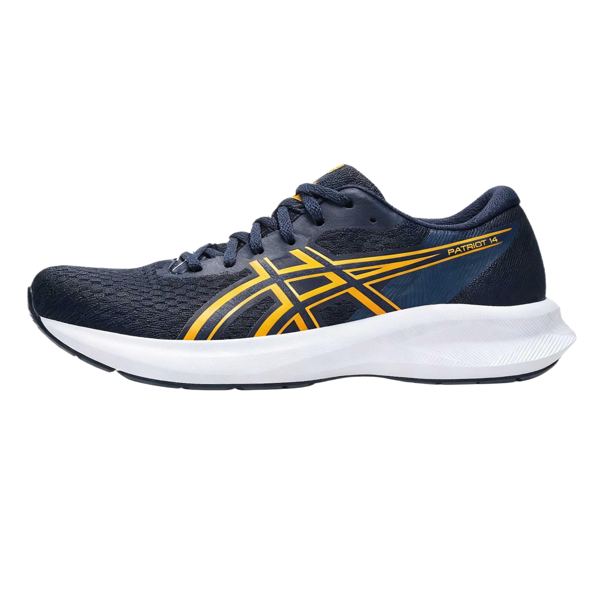 ASICS Men s Patriot 14 Blue White Running Shoes 1011C050-403 EU 39