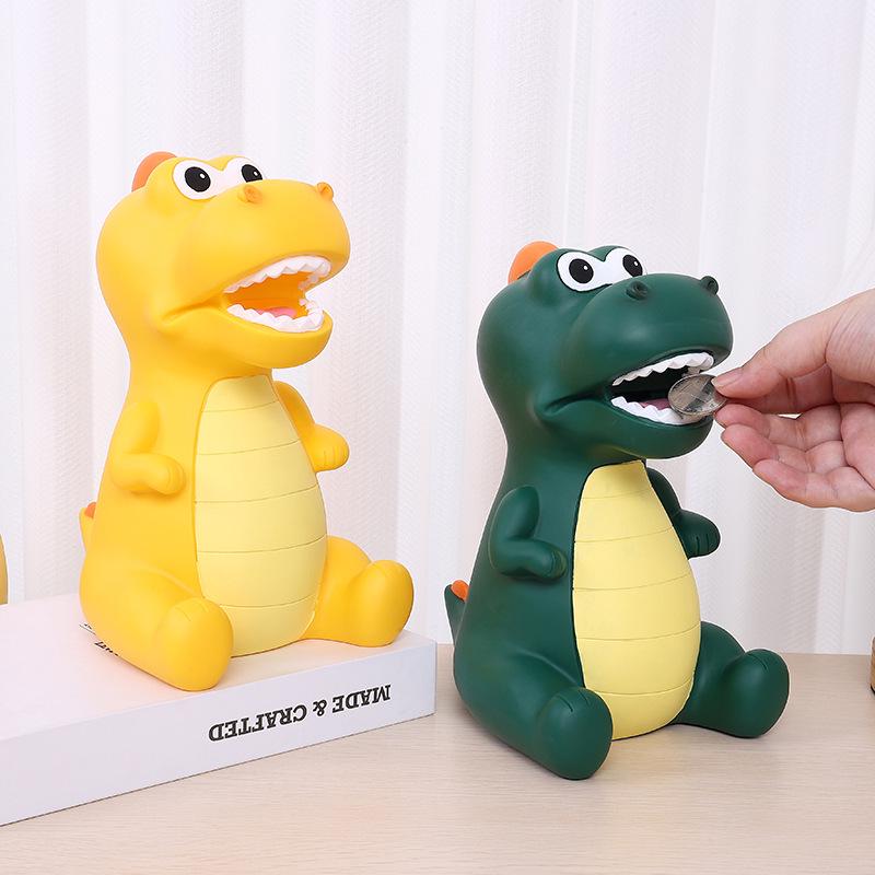 Large Silicone Tyrannosaurus Rex Piggy Bank - Cute, Creative, and Popular Dinosaur Money Box