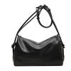 Zipper PU fashion stitching interior zipper pocket shoulder bags  solid color  women's crossbody bags