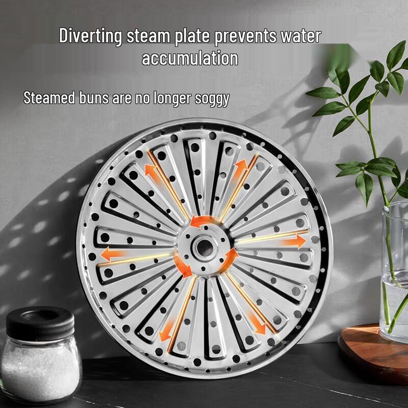 COOKER KING 304 Edelstahl 3-Lagen Dampfgarer