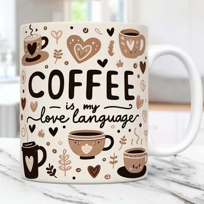 New Coffee Is My Love Language Coffee Ceramic Coffee Mug Tea Mug Gift