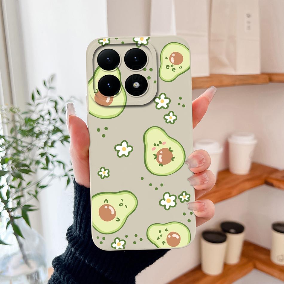 For Xiaomi 15T Pro Case For Xiaomi 17 Pro Max Cartoon Phone Back Cover Full Protection Soft Liquid Silicone Shockproof Bumper