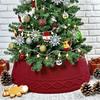 Knitted Christmas Tree Collar Cable Knit Christmas Tree Base Cover for Artificial Trees Rustic Farmhouse Tree Ring for Holiday Home Decor