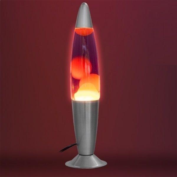 Blue Rocket Magma Lavalampe