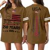 Womens Spring Tops 250 Years 2026 Graphic Tee Summer Shirts for Women Loose Fit Tshirts Shirts for Women Casual Style