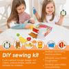 Kids Sewing Kit Fun and Educational Beginner Sewing Kit Creative DIY Felt Craft Kit for Kids Beginners Sewing Set Girl Art Toy