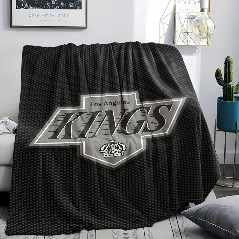 LA Kings Printed Flannel Blanket, soft throw for bedroom sofa, washable, Christmas present, great gift.