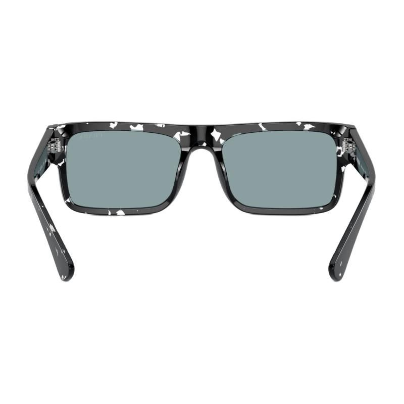 Prada Square Sunglasses With Lettered Temples Men sunglasses Black PRA10S15O01A