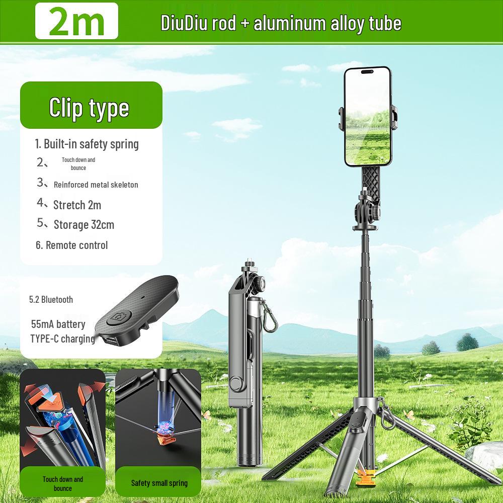 

P61 Didi 2m Bluetooth Selfie Stick & Anti-shake Tripod for Outdoor Streaming