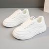 Xfc02 New Solid Color Casual Sneakers  Spring and Summer Versatile Simple Thick Bottom Height Increasing Women Shoes Wear-Resistant Breathable