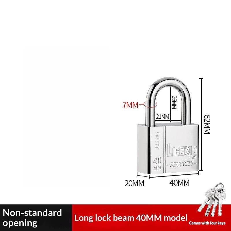 1 Pcs High Security Stainless Steel Keyed Alike Padlocks Cut Resistant Shackle For Gates Lockers Warehouse