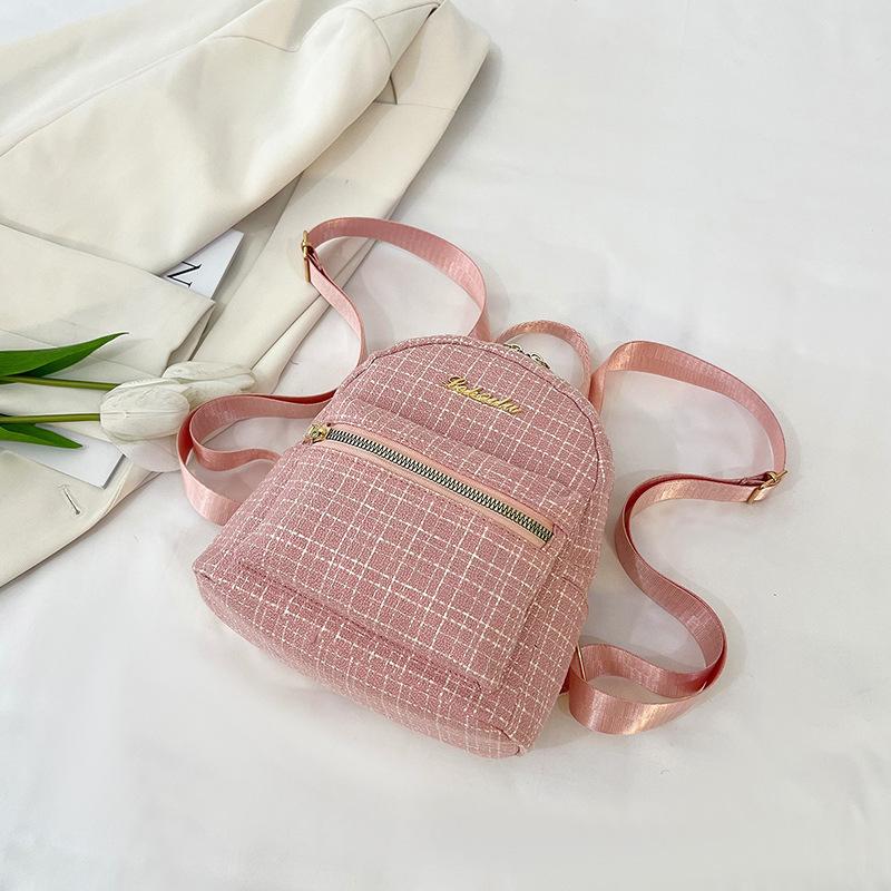 

Fashion popular backpack women 2025 new fashion versatile women s high sense of foreign style travel backpack backpack розовый