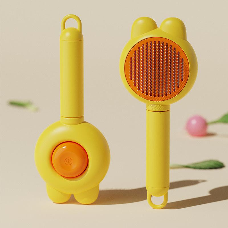 1 Cat Bath and Massage Brush - Self-cleaning Pet Grooming Comb, Soft PP Material, Gentle for Cats, Very Suitable for Bathing and Hair Removal