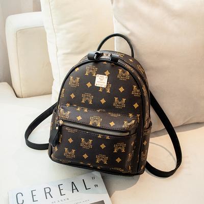 Mochila feminina de grande capacidade estilo coreano pu casual feminina couro macio mochila pequena