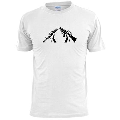 Mens Broken Rifle T Shirt Peace Harmony Anti War