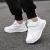 Weiße Kinder Leder Freizeitschuhe für Jungen Mädchen Laufschuhe Outdoor Atmungsaktives Mesh Kinder Schule Walking Sport Rutschfest