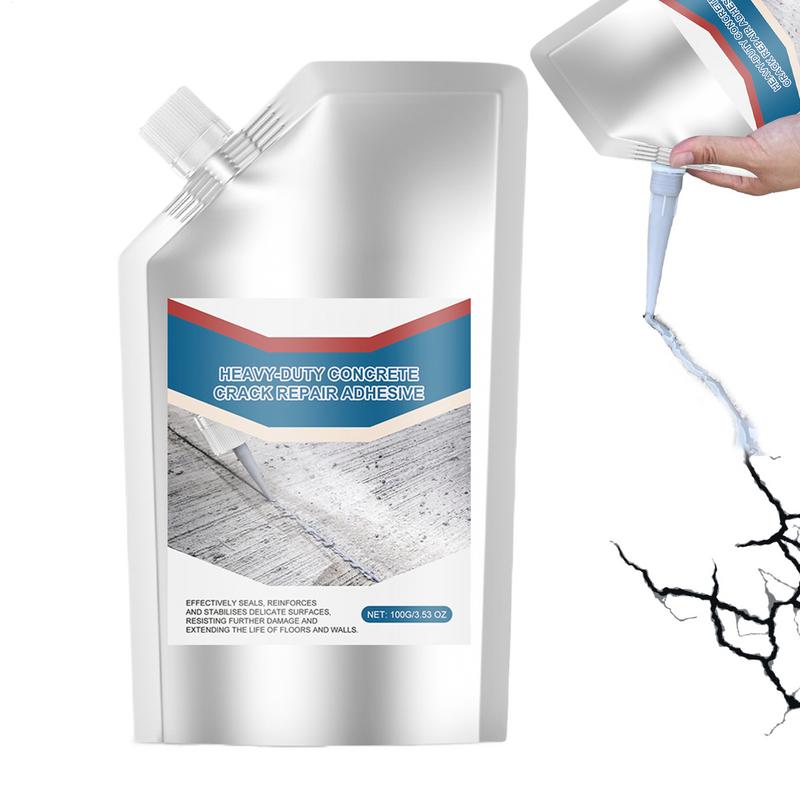 Cement Crack Filler Liquid Concrete Crack Filler Waterproof Concrete Bonding Agent Quick-Drying Sealing Adhesive For Sealing