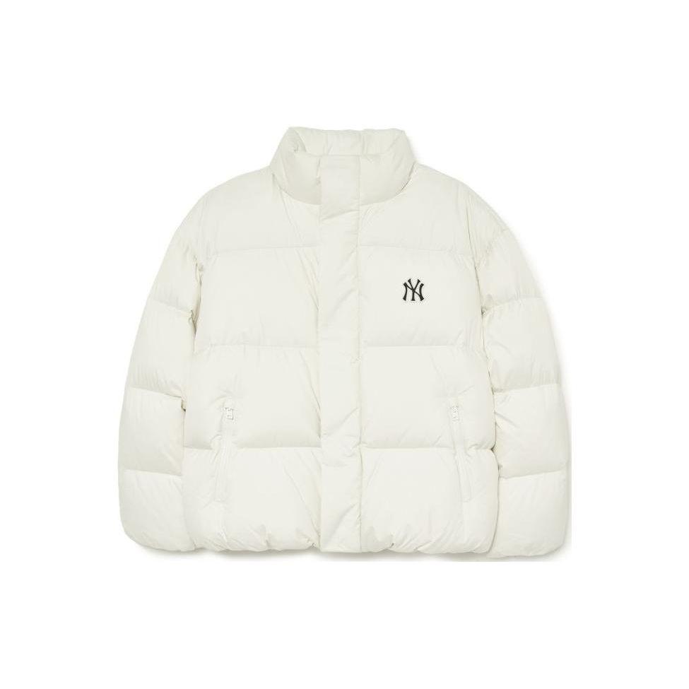 MLB Standkraag Comfortabele Warme Brood Donsjas Unisex Jas Crème 3ADJB0736-50CRS L