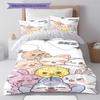 Literie à motif SKZ, Ensemble couette Housse de couette Taie d'oreiller Cadeau d'anniversaire pour la maison (1 housse de couette + 2 taies d'oreiller, sans garniture.)