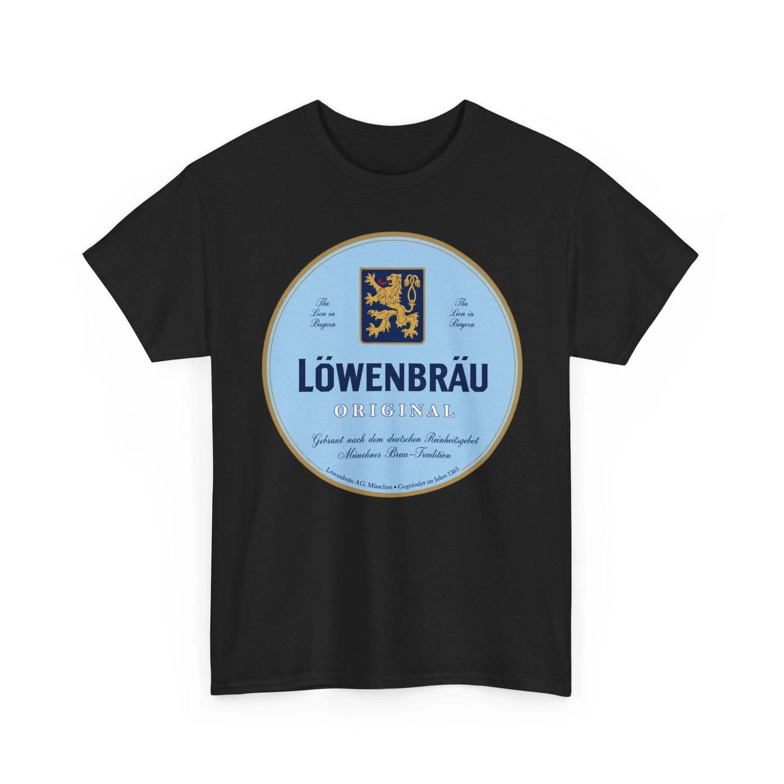 Пиво Lowenbrau Original Мюнхен Германия Лев Бавария Ретро Пивоварение Футболка 3XL