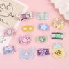 Five-Piece Pet Hair Bow Set: Flower Clips for Small Dogs, Yorkshire Terrier, Maltese