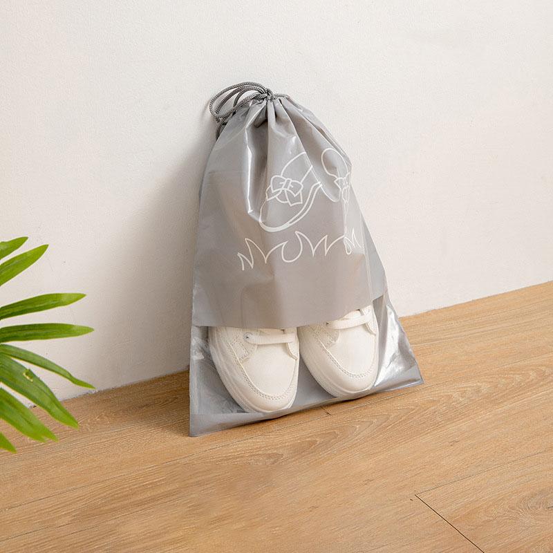 Водонепроницаемая сумка для обуви 5 шт портативные уличные дорожные сумки для хранения обуви домашняя одежда нетканый органайзер на шнурке аксессуары серый 619₽