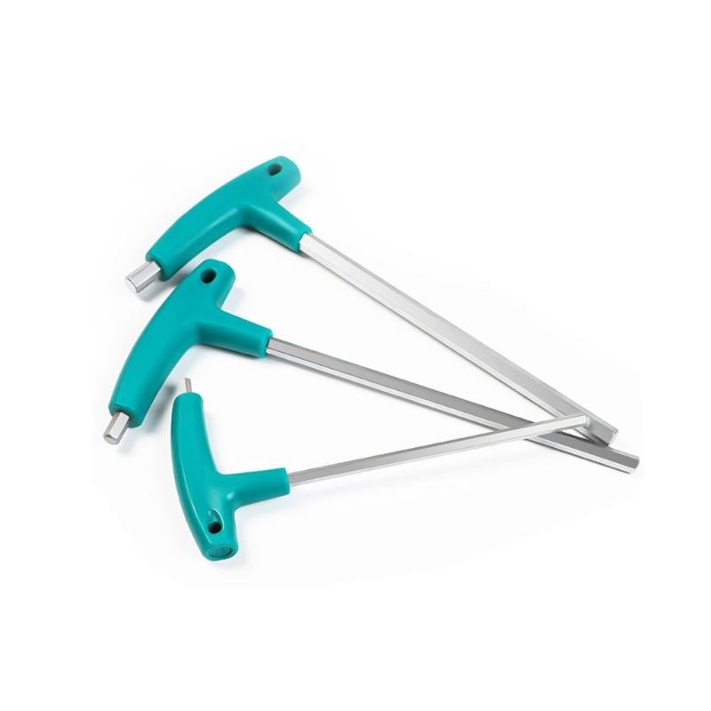 6/9Pcs T-shaped Hand Tool Hex Socket Wrench T-handle Wrench Extended T-Socket Wrench 1.5-10mm for Mechanical Working