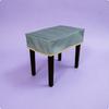 Piano Bench Cover WaterResistant Tailored Easy to Wipe Clean 7535cm Dark Gray
