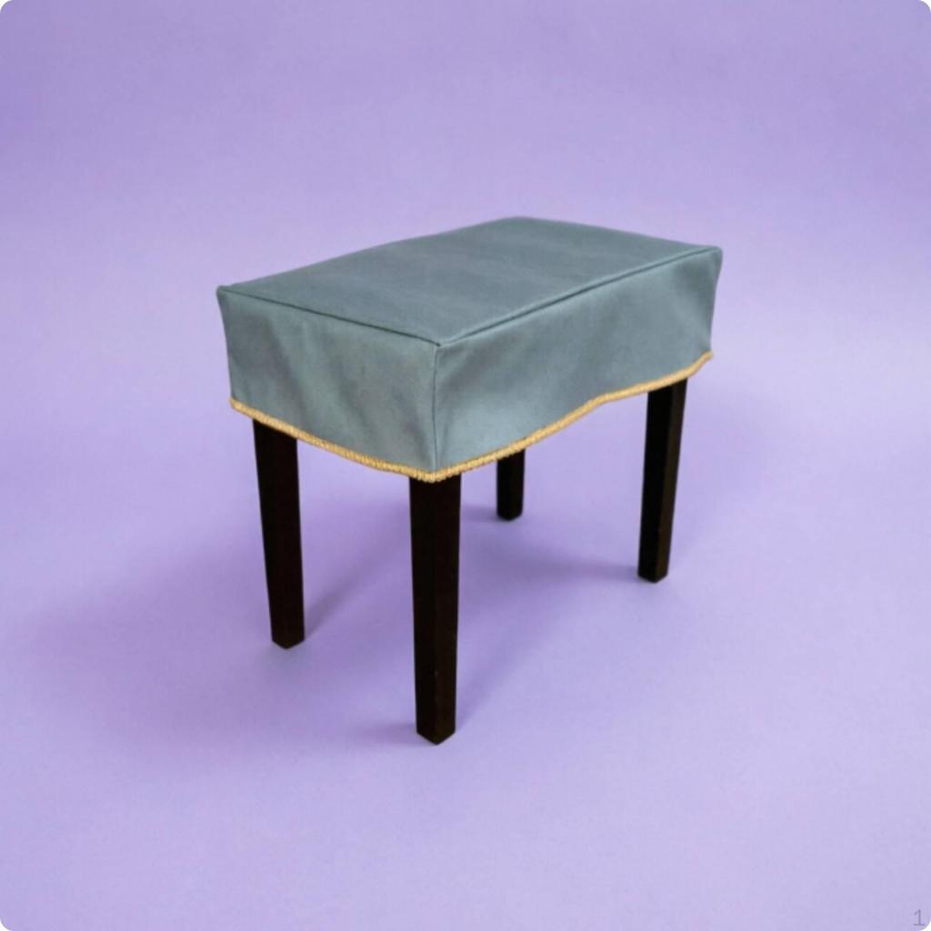 Piano Bench Cover WaterResistant Tailored Easy to Wipe Clean 7535cm Dark Gray