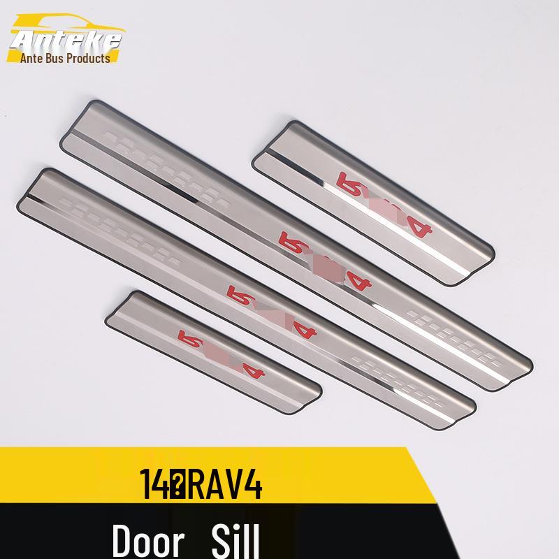 RAV4 Door Sill and Trunk Welcome Pedal Scuff Guard - 14 Compatible Anti-Scratch Strips