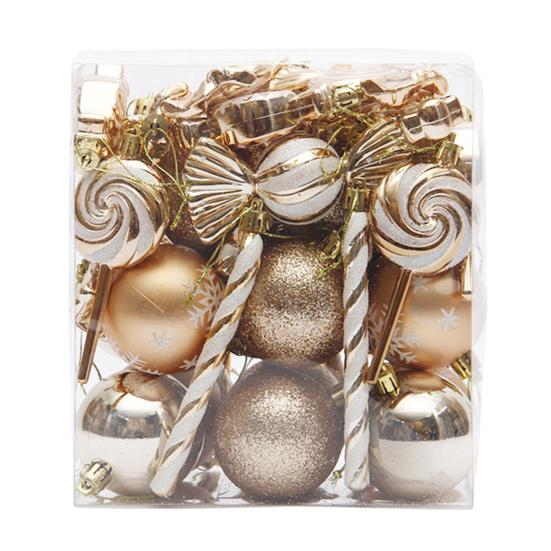 36/40/50 Pcs Christmas Balls Set Colorful Shatterproof Decorative Baubles for Xmas Tree Festive Hanging Decorations with Lanyard for Home Shop Window