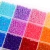 24Colors/Set Each Grid Contains 400Pcs Mini Beads Fuse Beads Puzzles Beads For Kids Diy High Quality Puzzles Handmade Gift Toy