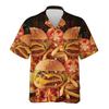 Light Summer Casual Shirts For Men, Hamburger Snack Food Fabric Texture Decorative Print, Multiple Color Options Loose Button Up Daily Tops