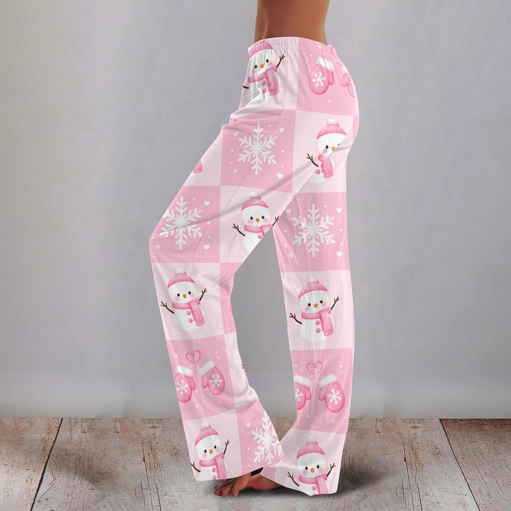 Women's Printed Wide Leg Pants Casual Relaxed Fit for Everyday Wear
