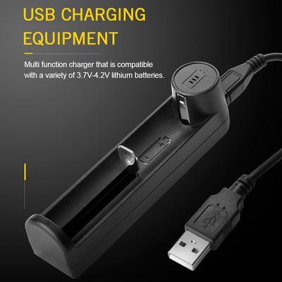 YONII C1 Universal-Ladegerät zum Schutz des USB-Anschlusses, Ladegerät für 18650 Li-Ionen-Akkus